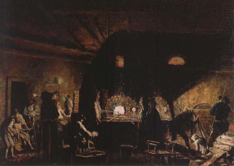 Pehr Hillestrom Interior fran Kungsholms glasbruk i Stockholm china oil painting image